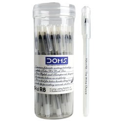 DOMS Kika R8 Ball Point Pen - Black - Set of 25